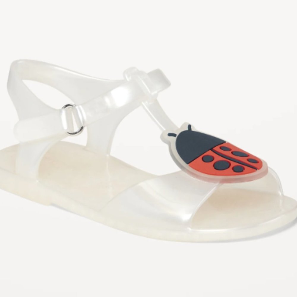 New with tags! Old Navy Strappy Jelly Flats for Toddler Girls - Size 9